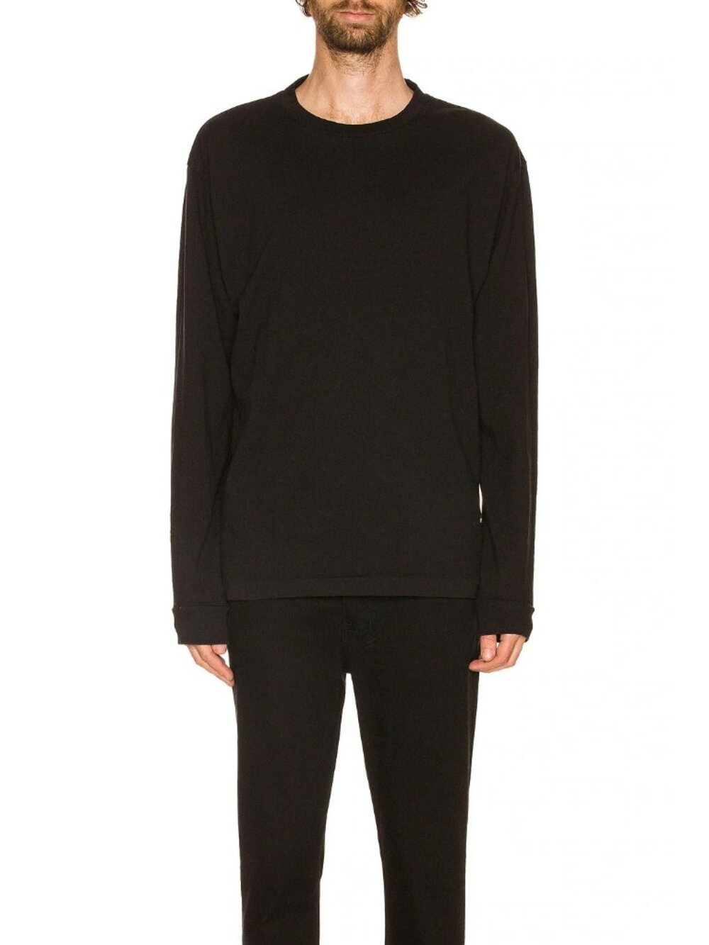 JOHN ELLIOTT Long Sleeve University Tee in Black